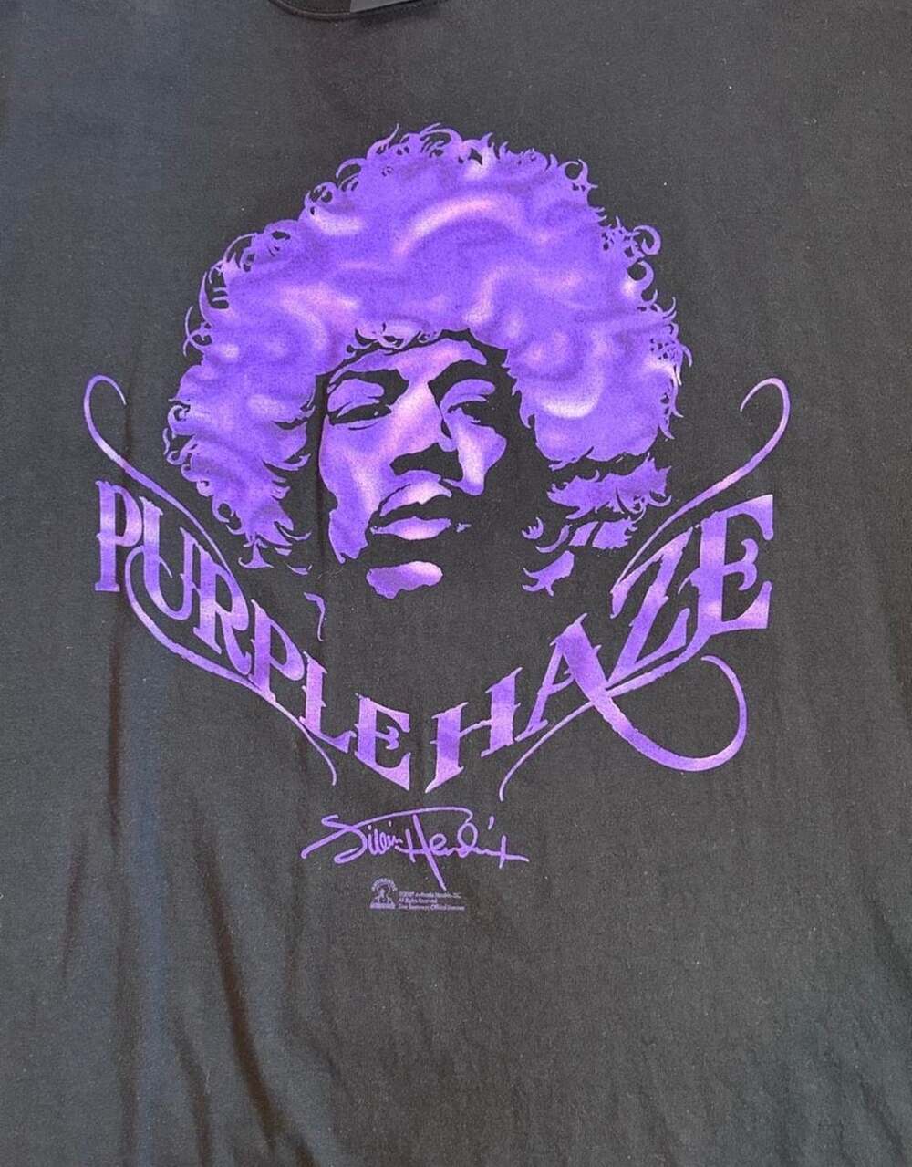 Zion Rootswear Jimi Hendrix Purple Haze T-Shirt Size 1X Black